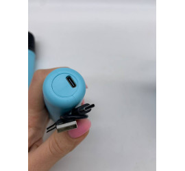 Портативная Bluetooth колонка K19 с двумя микрофонами RGB BLUE (40)