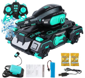 Танк вездеход на радиоуправлении стреляющий орбизами 26 см CN-098 TURQUOISE (24)