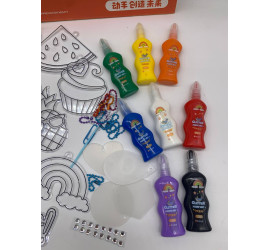 Набор для изготовления брелоков  Glitter paint art (34)