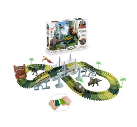 Автомобильный трек с динозаврами Dinosaur 1906 192pcs (36)
