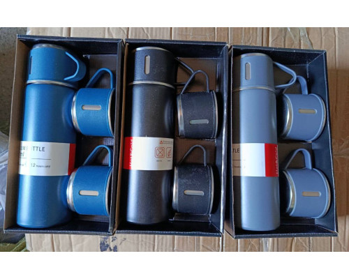 Подарочный набор вакуумный термос из нержавеющей стали Vacuum Flask Set MIX (6 цветов)  (24)