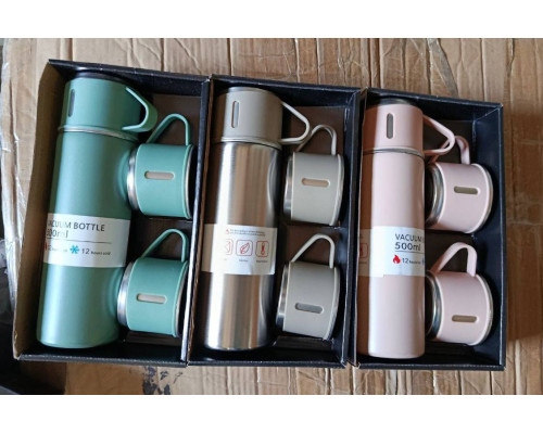 Подарочный набор вакуумный термос из нержавеющей стали Vacuum Flask Set MIX (6 цветов)  (24)
