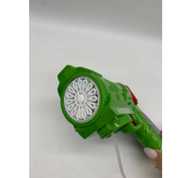 Генератор мыльных пузырей пистолет Bubble Gun Super Hero GREEN (72)