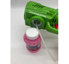 Генератор мыльных пузырей пистолет Bubble Gun Super Hero GREEN (72)