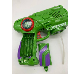 Генератор мыльных пузырей пистолет Bubble Gun Super Hero GREEN (72)