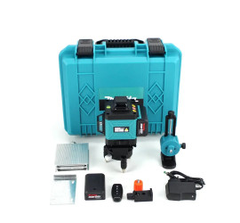 Лазерный уровень Laser Level 4D16 в кейсе 2АКБ Синий (10)