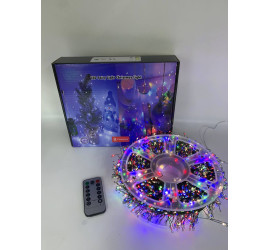 Гирлянда на катушке Хвойная мишура 100 м LED USB с пультом МУЛЬТИК (40)