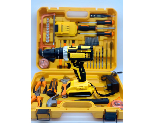 Шуруповерт с набором инструментов 24V tools with YELLOW (5)