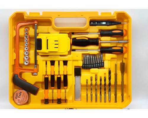 Шуруповерт с набором инструментов 24V tools with YELLOW (5)
