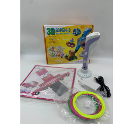Ручка 3D 3-го поколения с дисплеем LCD K9910 ФИОЛЕТОВАЯ (72)