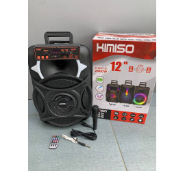 Портативная колонка Kimiso QS-1203 12inch с микрофоном и светомузыкой (4)