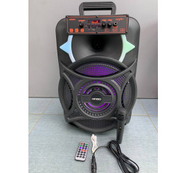 Портативная колонка Kimiso QS-1203 12inch с микрофоном и светомузыкой (4)