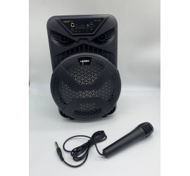 Портативная колонка Kimiso QS-1805 8inch с микрофоном и светомузыкой (8)