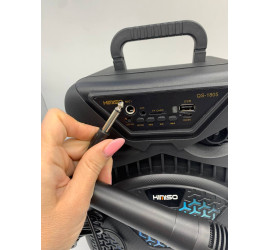 Портативная колонка Kimiso QS-1805 8inch с микрофоном и светомузыкой (8)