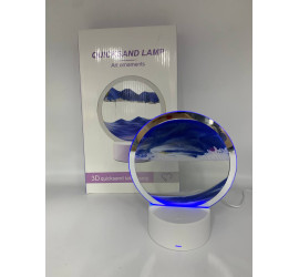 Настольная LED лампа ночник RGB Песочные часы 3D Модель1 (30)