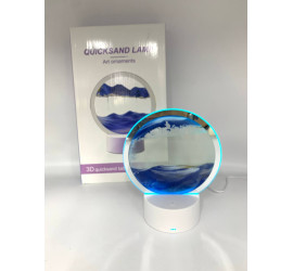 Настольная LED лампа ночник RGB Песочные часы 3D Модель1 (30)