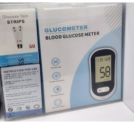 Глюкометр Blood Glucose Meter с тест-полоски и ланцетами Model5 (100)