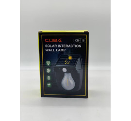 Фонарь на солнечной батарее с датчиком движения Solar Wall Lamp COBA CL-118 (100)