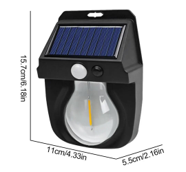 Фонарь на солнечной батарее с датчиком движения Solar Wall Lamp COBA CL-118 (100)