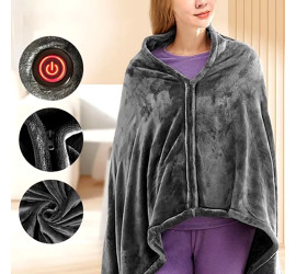 Электроодеяло Плед с подогревом 155х80см Electric Heating Shawl Blanket USB (60)