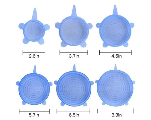 Силиконовые универсальные крышки Super Stretch Silicone Lids  (200)