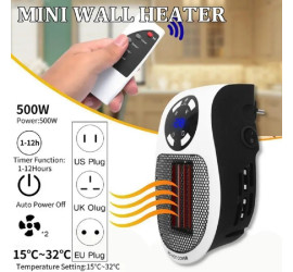 Портативный обогреватель Portable Heater с LCD (500Ват) дисплеем и пультом управления (30)