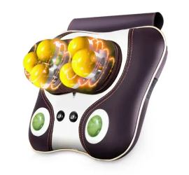 Массажная подушка Massage Pillow Роликовый массажер для спины и шеи (12)