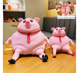 Игрушка сквиш антистресс Свинья Pink Pig SMALL (50)