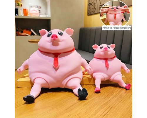 Игрушка сквиш антистресс Свинья Pink Pig SMALL (50)