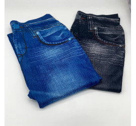 Леджинсы Slim 'N Lift Caresse Jeans Джинсовые лосины Size XXL-XXXL BLUE (200)