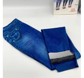 Леджинсы Slim 'N Lift Caresse Jeans Джинсовые лосины Size XXL-XXXL BLUE (200)