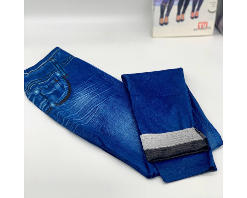 Леджинсы Slim 'N Lift Caresse Jeans Джинсовые лосины Size XXL-XXXL BLUE (200)