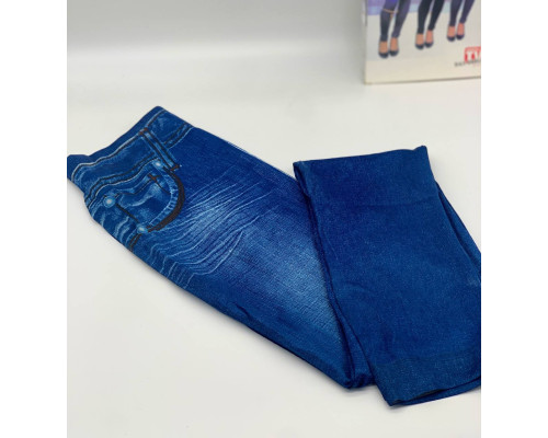 Леджинсы Slim 'N Lift Caresse Jeans Джинсовые лосины Size XXL-XXXL BLUE (200)