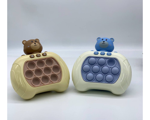 Игрушка антистресс Pop it PRO Bear Blue (60)