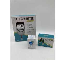 Глюкометр Blood Glucose Meter с тест-полоски и ланцетами Model4 (40)