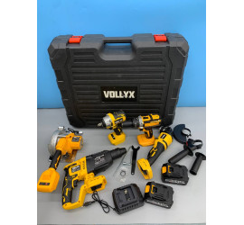 Набор аккумуляторных инструментов 5в1 VOLLYX (2)