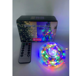 Гирлянда светодиодная нить роса 50 м LED с пультом МУЛЬТИК (100) USB