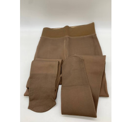 Утепленные колготы с эффектом капрона BROWN (160)