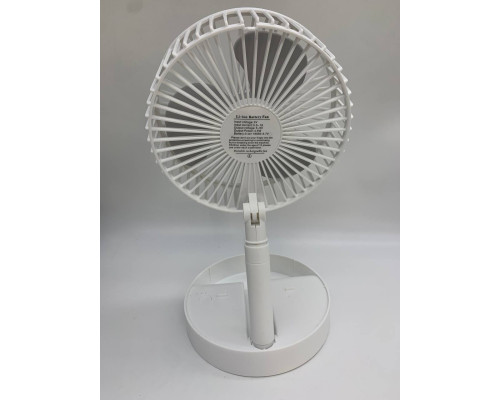Складной портативный телескопический вентилятор Telescope Fan WHITE (40)