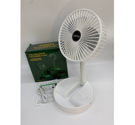 Складной портативный телескопический вентилятор Telescope Fan WHITE (40)