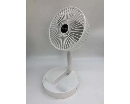 Складной портативный телескопический вентилятор Telescope Fan WHITE (40)
