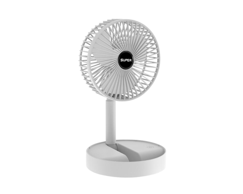 Складной портативный телескопический вентилятор Telescope Fan WHITE (40)