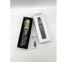 Газовая турбо-зажигалка, металлическая Lighter for BBQ (100)