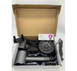 Фен стайлер для волос 5в1 Super hair dryer Fan с держателем на стену Серый (20)