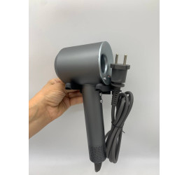 Фен стайлер для волос 5в1 Super hair dryer Fan с держателем на стену Серый (20)