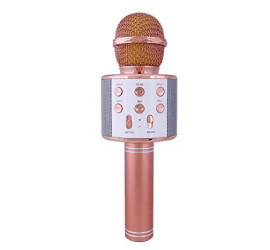 Микрофон DM Karaoke WS858 РОЗОВЫЙ (50)