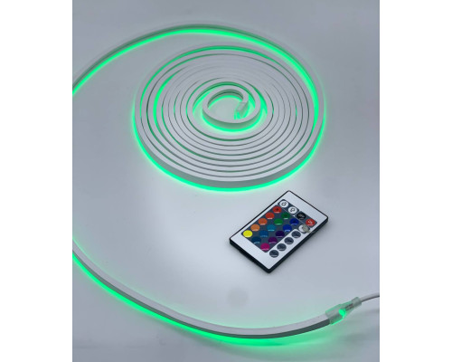 Светодиодная лента 5 метров, силиконовая, влагозащищенная NEON LED RGB (40)