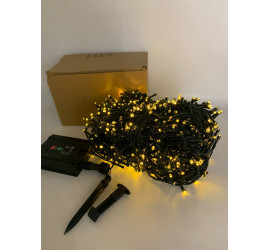 Гирлянда уличная на солнечной батарее 100м 1000 LED  ТЕПЛЫЙ (30)