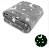 Светящийся теплый и нежный плед Magic Blanket 100х150 GREY (60)