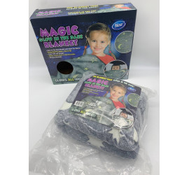 Светящийся теплый и нежный плед Magic Blanket 100х150 GREY (60)